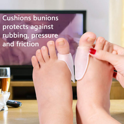 Bunion Cushion Protector, 14 Packs of Gel Big Toe Separator Cushions for Foot Pain Relief, Reduce Bunion Pain