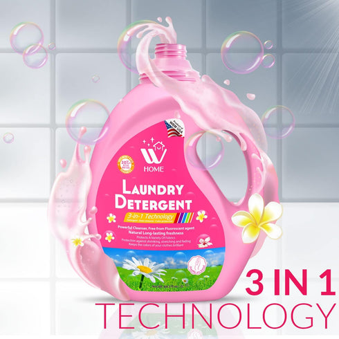 Laundry Detergent, High Efficiency, Ultra Concentrate, Long Lasting Fragrance, Free from Dyes, 67.6 fl Oz