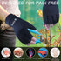 2 Pairs Compression Gloves for Women and Men, Fingerless Copper Arthritis Gloves for Hand Pain Relief, Open Finger
