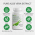 AloeCure Organic Aloe Vera Capsules, 130,000mg Inner Aloe Leaf Equivalent, 30 Capsules for Gut Health