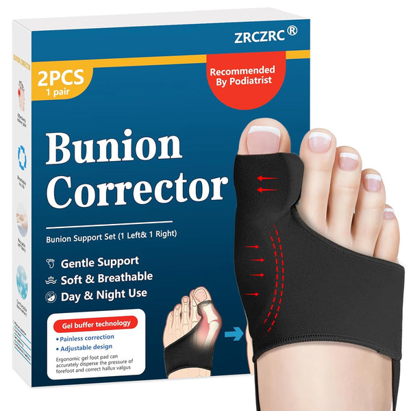 ZRCZRC 2-Pack Bunion Corrector for Women Big Toe, Big Toe Straightener, Instant Pain