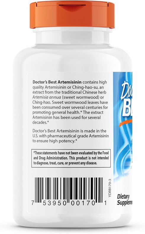 Doctor's Best Artemisinin - Non-GMO, Vegan, Gluten Free, 90 Veggie Caps