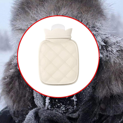 harayaa Hand Warmer Hot Water Pouch Mesh Texture Design Reusable Hot Water Bag Filling Water Bag for Sofa Home Office