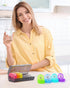 ZIKEE Weekly Pill Organizer, AM PM Pill Box with 7 Detachable Cases, BPA-Free, Portable 7 Day Storage for Medication