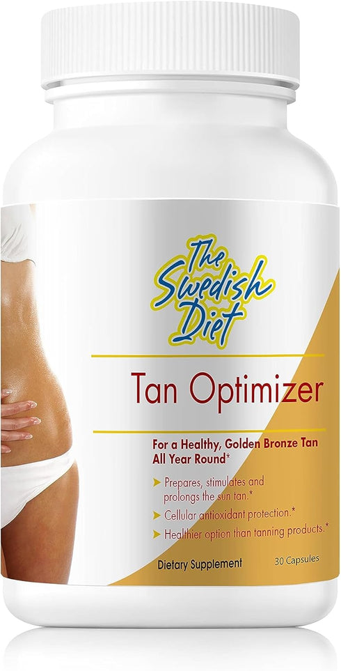 Tan Optimizer –Great Tanning Pills with Beta Carotene Vitamin A (25,000 IU) Immune System Great Cellular Antioxidant Support Copper, Lycopene, Selenium, Zinc & Many More Vitamins, 30 Count (Pack of 1)