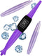 Premium Ice Pipe Hookah Hose - Purple Ice Hookah Set with 2 Reinforced Cooling Packs & Soft Grip - Hookah Mouthpiece