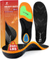 StepTastic 240+ LBS Heavy Duty Support Insoles for Men Women, Orthotic Insert for