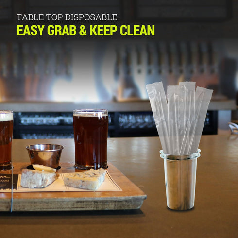 100 Pack Heavy Duty Plastic Clear Knives, Disposable Individually Wrapped, Sturdy Like Silverware, Perfect for Catering