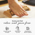 tuuli Wooden Foot Massager, Grooved Muscle Roller, Helps Ease Muscle Tension and Improve Blood Circulation, Natural