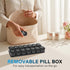 Toollygozz 2 7 Extra Large Weekly Pill Organizer - Waterproof Pill Box Times a Day, Day Am Pm Medicine Pill Organizer