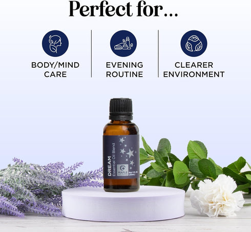 Sleep Essential Oil Blend for Diffuser - Dream Aromatherapy with Clary Sage, Ylang-Ylang, Chamomile, Lavender (1 Fl Oz)