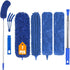 Microfiber Feather Duster, 7PCS Washable Dusters with 100" Extension Long Pole for High Ceiling Cleaning