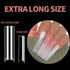 UNA GELLA Nail Tips Square XXL Tips, 120 PCS No C Curve Gel Tips, Extra Long Square Straight Nails