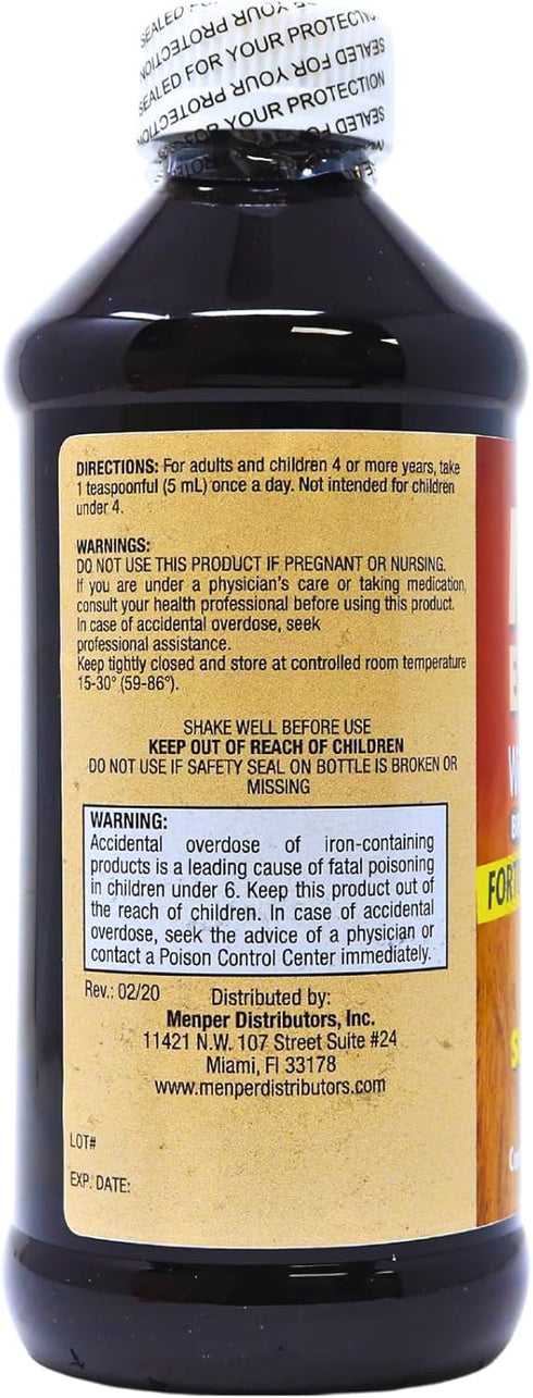 Malt and Hemoglobin Extract, Nutritional Supplement for Energy & Vitality, 16 Fl Oz