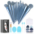 Koccido 22 Pcs Makeup Brushes Kit, Foundation Brush, Eyeshadow Brush Set (Blue, 22 Piece Set Large)