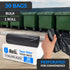 Reli. 95 Trash Bags Heavy Duty - 30 Trash Bags, Super Sizeable Black Garbage Bags for Serious Cleanup