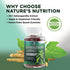 Ashwagandha Gummies for Women & Men, 3000mg Equivalent, Vegan, Non-GMO, Gluten-Free, 60 Gummies for Antioxidant Support