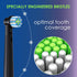 BKIX Replacement Toothbrush Heads Compatible with Oral B, Cross Sensitive Electric Brush Head Refills for Pro 1000