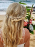 Unicra Bride Rhinestone Wedding Hair Vine, Gold Bridal Hair Piece Crystal Headband for Women and Girls