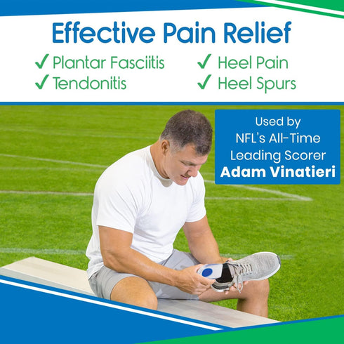 Kids Heel Cups for Pain Relief (2 Pairs) - Silicone Gel Inserts for Plantar Fasciitis, Bone Spur, Orthopedic Support