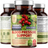 N1N Premium Blood Pressure Support 90 Caps with Hawthorn and Hibiscus, Natural Cardiovascular & Circulatory Health