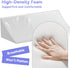 Vekkia Wedge Pillow for Side Sleeping, Ergonomic Back Support Pillow with High-Density Foam for Pregnancy Support, Back