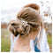 SWEETV Gold Bridal Hair Clip, Floral Hair Comb Barrette for Brides Wedding