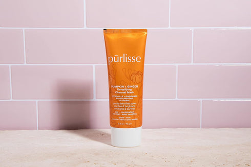 Purlisse Pumpkin and Ginger Detoxifying Charcoal Mask, 2.5oz, Cruelty-Free, Paraben & Sulfate-Free Skin Care