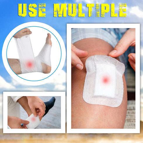Nuanchu Non-Woven Cover Roll Stretch Tape, Breathable Adhesive Bandages, Cohesive Wrap Bandages (2 Inch x 15 Yard)
