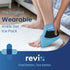 Pack REVIX Ankle Ice Wrap for Plantar Fasciitis & Foot Pain Relief, Reusable Gel Cold Compress Wrap for Feet Swelling