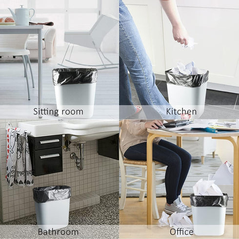 1.2 Gallon Strong Trash Bags, 80 Counts, Garbage Bags for Bathroom Bin Liners, Small Plastic Bags for Home