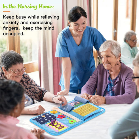 SOFWO Blanket.(11.4 20.3 Fidget Blanket for Adults with Dementia,Alzheimers Dementia Activities Products for Elderly