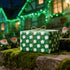 ZRLABL 30x394 Inches, St. Patrick's Day Wrapping Paper Roll, Green and White Clover Pattern, Premium Paper, Reversible