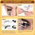 QUEWEL 2 Pair Reusable Magnetic Eyelashes with Applicator - No Glue Needed Cat Eye Natural Look Kit
