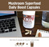 OM Mushroom Superfood Brain Fuel Mushroom Powder Capsules, 90 Count, Lion's Mane & Reishi Blend