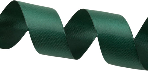1 Inch Hunter Green Double Face Satin Ribbon, 25 Yards for Gift Wrapping, Hair Bows, Chair Sash, Floral Craft
