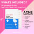 Peach Slices Acne Spot Dots Hydrocolloid Pimple Patches for Zits, Blemishes & Breakouts, Vegan, 30 Ct (3 Sizes)