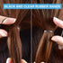 Topsy Tail Hair Tool Set, 400pcs Hair Rubber Bands, 200pcs Clear & Black Elastics, 2 Hair Loop Tools, 1 Rat Tail Comb