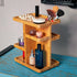 RoyalHouse Bamboo 360 Degree Rotating Makeup Organizer - 12 inches, Multi-Function Storage for Makeup Desk, Bathroom,