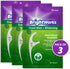225 Piece BrightWorks Fresh Mint + Whitening Dental Flossers, 75 Count (Pack of 3) with Plant-Based Handles