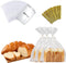 PEOKPIPLE Reusable Bread Bags for Homemade Bread & Sandwich Bread 200 Pack Clear