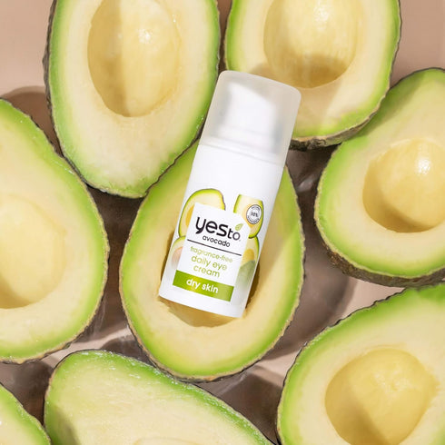 Yes To Avocado Daily Eye Cream, Fragrance-Free, Hydrating & Smoothing with Hyaluronic Acid & Omega 3, 0.5 Fl Oz