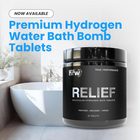 DRINK HRW Rejuvenation Molecular Hydrogen Water Tablets - 12 ppm H2 - Supports Energy Production, 30ct Raspberry