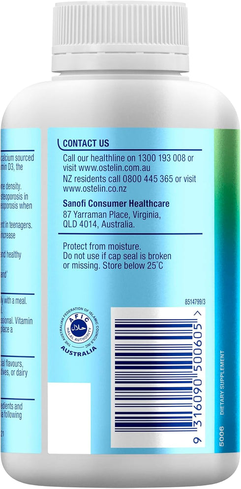 Vitamin D Plus Calcium, 250 Tablets