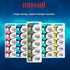 Maxell Watch Battery Button Cell SR936SW, Pack of 5 Batteries