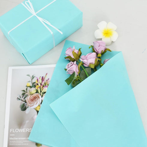 BEISHIDA 100 Sheets Teal Tissue Paper, 14"x20" Gift Wrap for DIY Crafts, Gift Wrapping, Birthday, Wedding