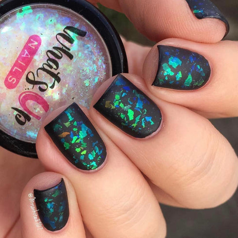 Whats Up Nails - Mermaid Flakies Nail Art