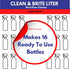 Set (1 32 Oz Don Aslett Clean & Brite Quart Concentrate and Ready-To-Use Spray Bottle) Floor Cleaner | Restore Natural