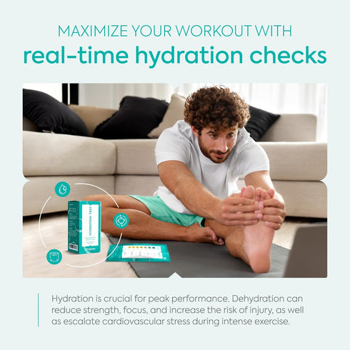 DIAGNOX Hydration Urine Test Strips, 30 Tests for Accurate Monitoring, Individually Packaged