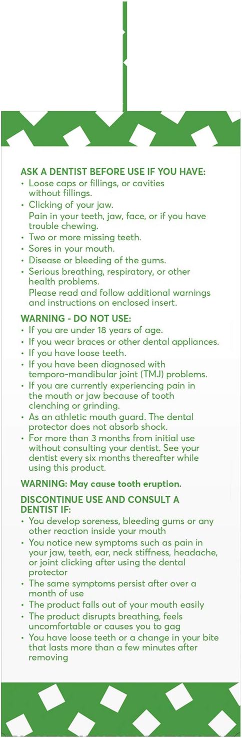 Plackers Grind No More Night Guard - Nighttime Teeth Protection, BPA Free, Disposable, One Size Fits All, 16 Count